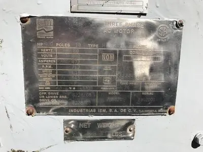 400 HP 712 RPM 460 Volt Refiner Motor (Rebuilt)