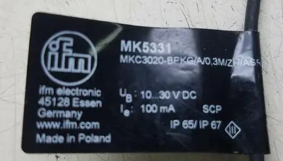 Used IFM MK5331 Sensors | ND Industrial Surplus #1224192