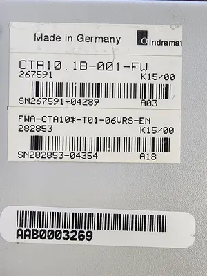 USED INDRAMAT CTA10.1B-001-FW
