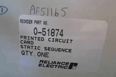 RELIANCE ELECTRIC 0-51874 PC BOARD 051874