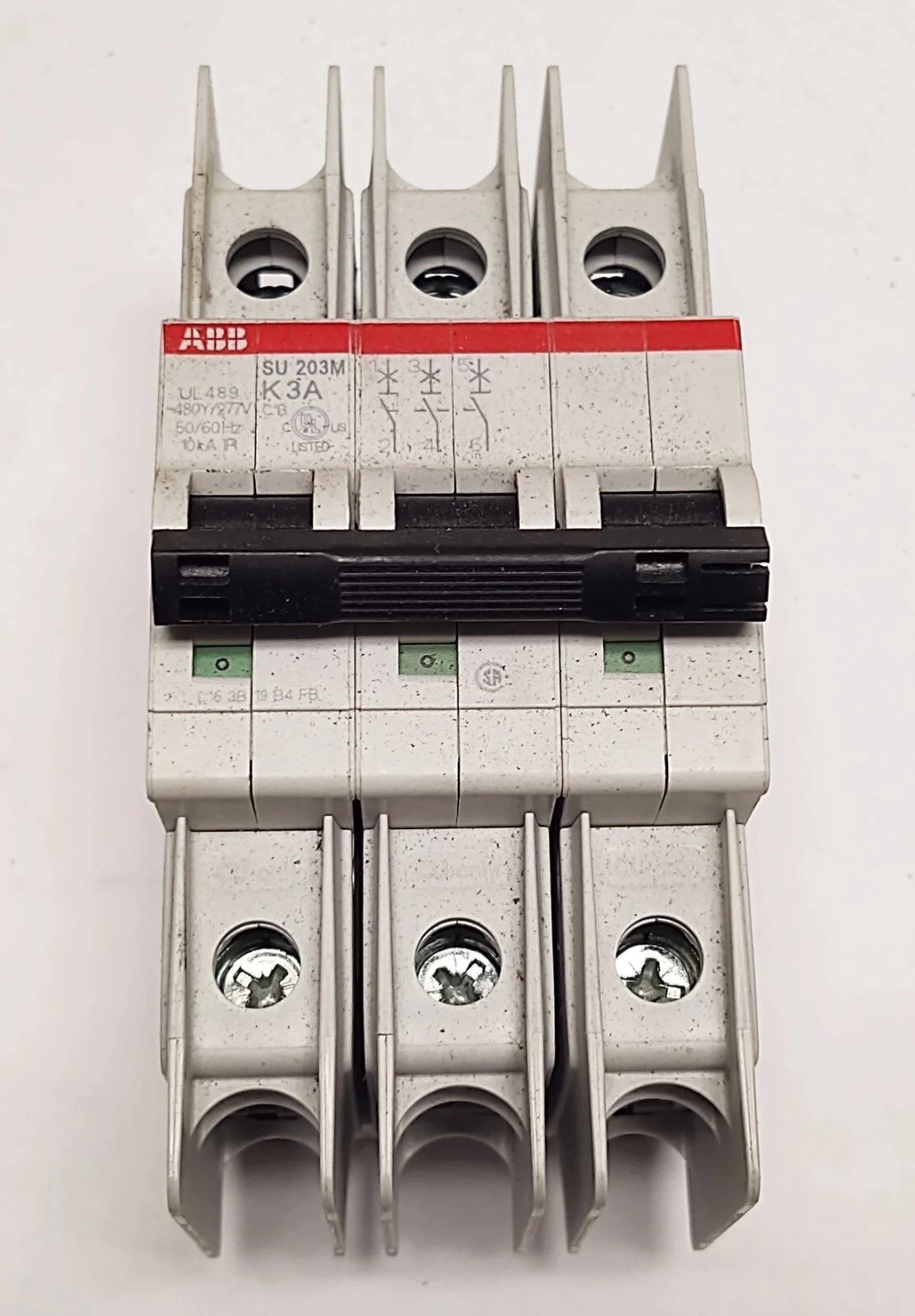 ABB SU203M-K3 3 Pole 3A 277/480v Circuit Breaker DIN Rail