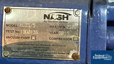 USED Nash 10 HP Nash Vacuum System, Model XL35/5