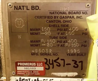 Used Gaspar 30-Gallon Reactor – 316L SS, 150 PSI, 5 HP Chemineer Agitator