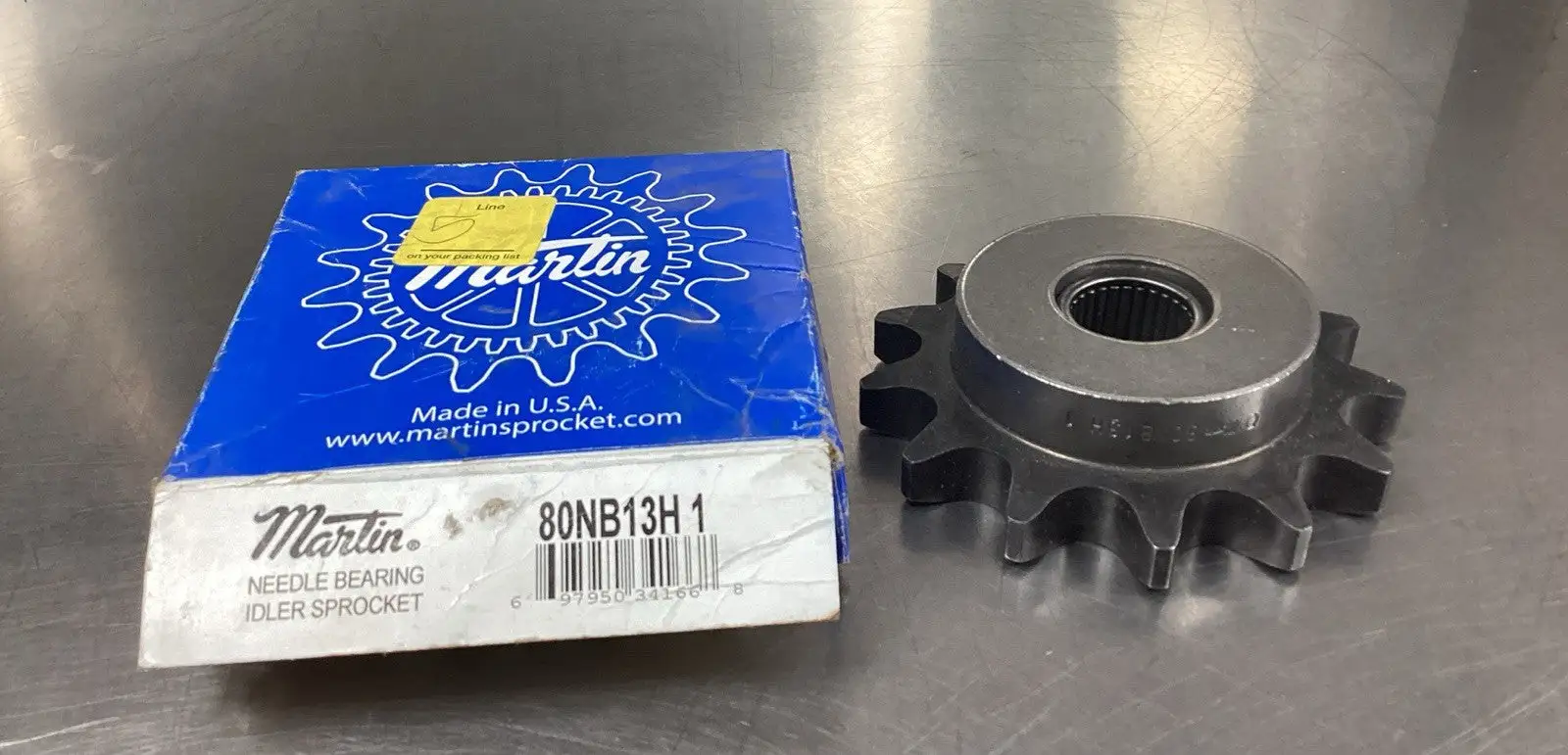 New Martin 80NB13H 1 Needle Bearing Idler Sprocket 6F-30