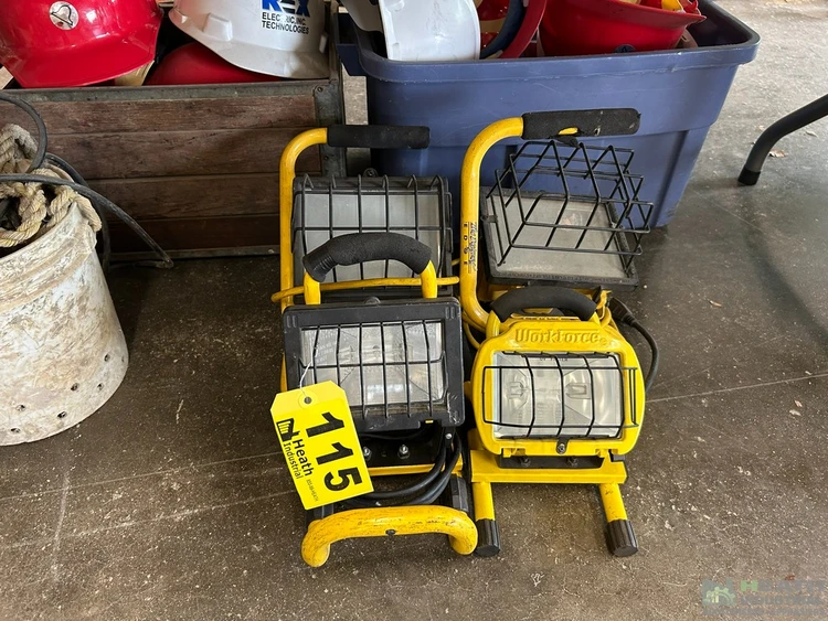 Used _UNKNOWN_ (4) HALOGEN WORK LAMPS CNC Lights Illinois US | Heath Industrial Auction Services #1379645