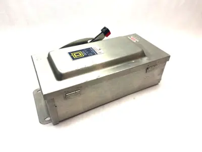 USED SQUARE D STAINLESS STEEL HEAVY DUTY SAFETY SWITCH SERIES E1 600V 60A