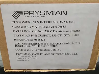 NEW PRYSMIAN CUSPCT25J3-CF