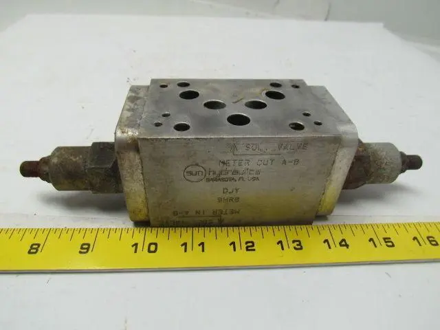 Used SUN HYDRAULICS _UNKNOWN_ Parts (Hydraulics and Pneumatics) | Arrow Industrial #636734