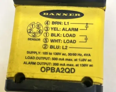 Used BANNER OPBA2QD Industrial Controls Ohio US | Surplus Asset Holdings #1239622