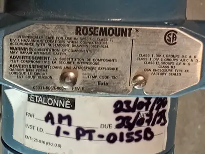 USED ROSEMOUNT 3051TG2A2B21AC6