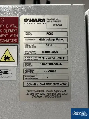 USED O'HARA 60" O'Hara Fastcoat FC60 Coater Body
