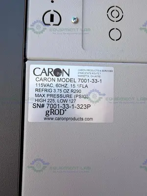Used CARON 7001-33-1 REFRIGERATED REACH IN INCUBATOR 115V, 70C, 33 CU, FT. Incubators California US | Equipment Lab #1469371