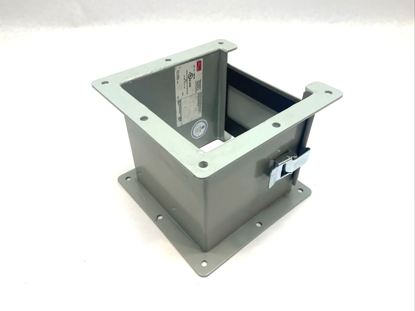 New | in-Stock Hoffman Lay-In Wireway 6"x6"x6" Type 12 Hinged Cover Steel Gray Electrical Boxes Michigan US | Maverick Industrial Sales #1402258