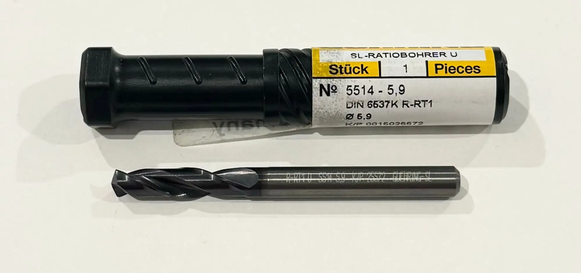 Guhring 5.9mm Solid Carbide Drill 3xD nano-Firex Coated 2 Flute 140°