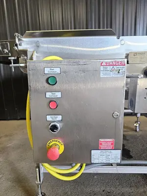 Used Belt Conveyor, 39’’ Wide X 70’’ Long, With Spray Bar Applicator