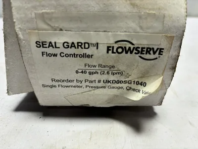 Flowserve Seal Gard Flow Meter 0-40 GPH (2.6 lpm) PN: UKD00SG1040