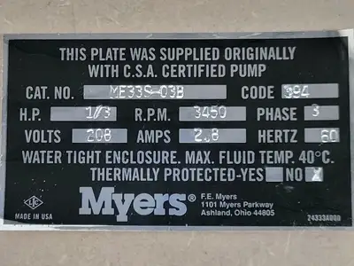 NEW MYERS ME33S-03B