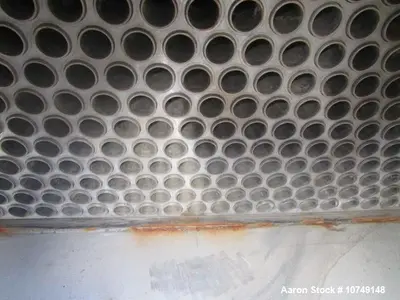 Used – Praj Industries 1185 sq. ft. Horizontal Shell & Tube Heat Exchanger – 304L SS Shell, NB Code