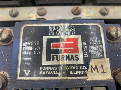 Furnas Size 5 Starter  14KF32AA, 200HP, 300A, 600V, Dual Volt Co
