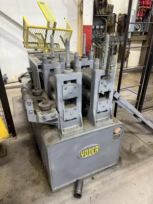 8" WIDE YODER 4-ROLL POWERED COIL FEEDER: YOBRO #24666