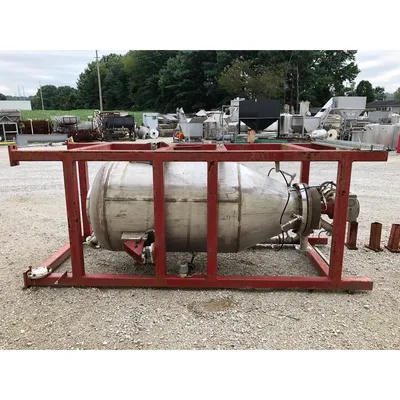 Used 50 Cubic Foot Clyde Pneumatic Conveying Stainless Steel Weigh Tank