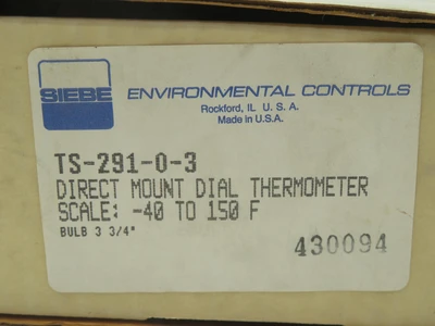 New | in-Stock SIEBE _UNKNOWN_ HVAC Parts and Equipment | OCO Industrial #1660209