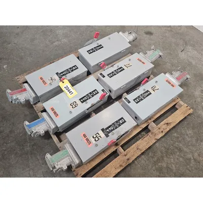 Used Lot of (6) General Electric GE 60AMP Heavy Duty Safety Switch Disconnect