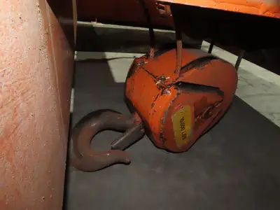 Cleveland Tramrail P&H 5 Ton Double Girder Underhung Bridge Crane Hoist 2-Speed
