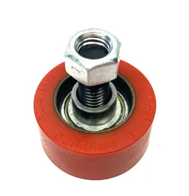 New | in-Stock None Abrasion-Resistant Threaded-Stud Idler Roller, 80A Red Hard Durom Construction Equipment Parts Michigan US | Maverick Industrial Sales #1396756