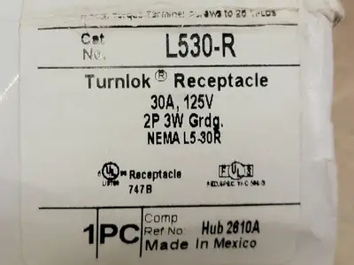 NEW PASS & SEYMOUR L530-R