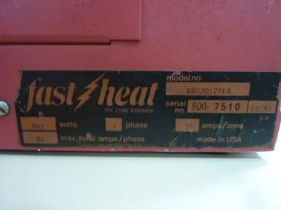 USED FAST HEAT KS020121LX
