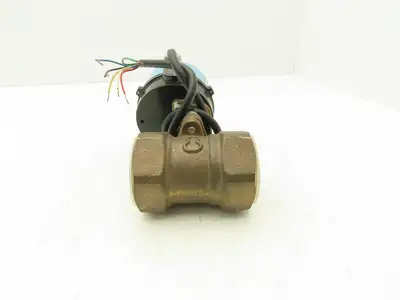 Kitz LLBS7 Electric Motorized Bronze Ball Valve 1-1/2" Threaded 24VDC Actuator