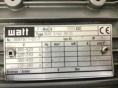 USED WATT WAR81K4BR10