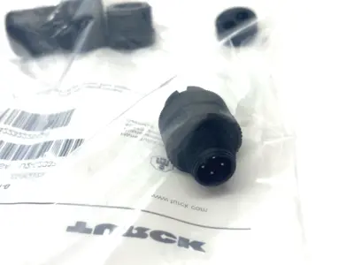 New | in-Stock Turck Field Wireable Connector M12 4-pin Male, U2-02837, 6930073 Bus Bars & Plugs Michigan US | Maverick Industrial Sales #1391511
