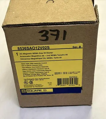 Used SQUARE D 8536SAO12V02S Starters | Surplus Asset Holdings #1205076