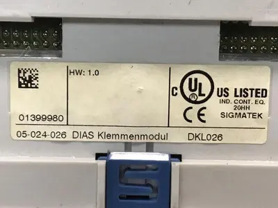 USED SIGMATEK DKL026 05-024-026