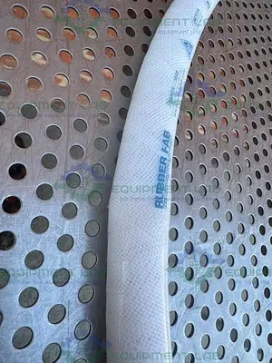 USED RUBBER FAB 08RFSV-0500 SILICON HOSE 48" W/ 1/2" SANITARY FITTING