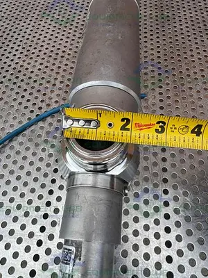USED OPTEK AF45-EX FM-D WAVELENGTH UV ABSORBTION SENSOR W/ 1.5" SANITARY FITTING