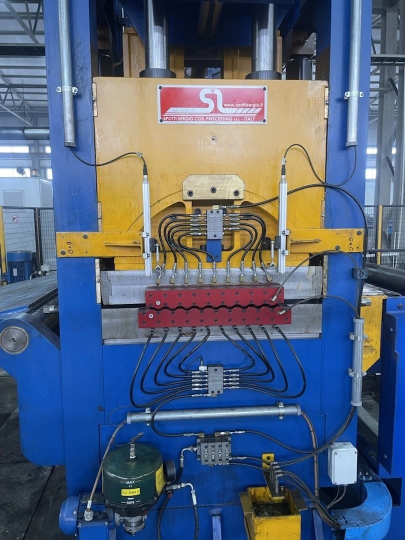 Used Spotti SRL 1500mm x 2mm x 20 ton Multi Blanking Line Cut To Length Lines Michigan US | Midwest Machinery, LLC #1259589