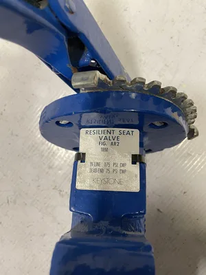 Keystone AR2 4” 8 Lug CI Wafer Butterfly Valve with A109 Steel Disc 75/175PSI