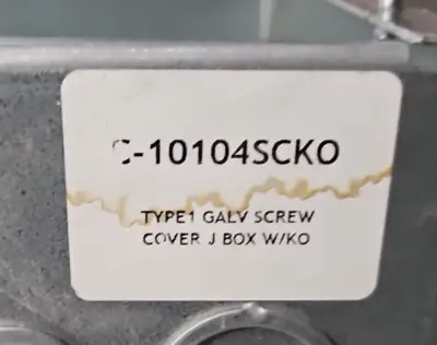 C&I Enclosures C-10104SCK0 Type1 Galv Screen (BIN142)