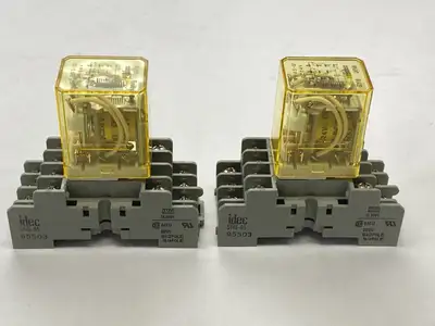 Used IDEC Relay 42VDC w/ SY4S-05 Relay Base 95503 LOT OF 2 Relays & Switches Michigan US | Maverick Industrial Sales #1402088