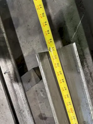 4" OPENING X 240" LONG 90 DEGREE BOTTOM PRESS BRAKE DIE. STOCK # 1224724
