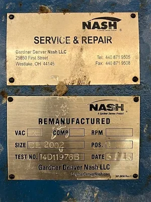 Nash CL2002 Pos. 1 Vacuum Pump