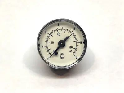 Used Unbranded Pressure Gauge 0-85psi 0-6 Bar Universal Pressure Meters Michigan US | Maverick Industrial Sales #1395773