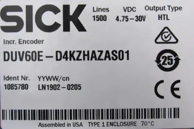 NEW SICK DUV60E-D4KZHAZAS01 ENCODER W/ MSC800 CONTROLLER WL18-3P430 SENSORS