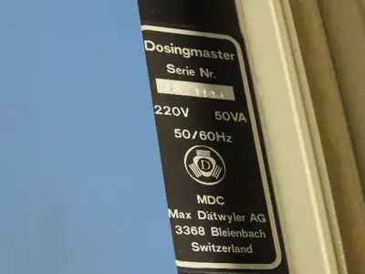 Max Dätwyler Dosingmaster Dosing Pump Controller 220v 50hz 1ph