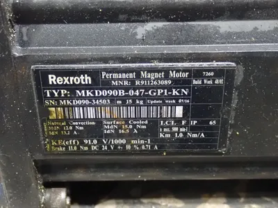 Used 2002 REXROTH MKD090B047GP1KN Motors (misc) Ohio US | HGR 24 #912645