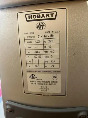 Used HOBART HL200 Planetary Mixers Florida US | BAM Discount Restaurant Equipment #1284675