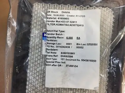 NEW KOMATSU 423-07-52411